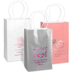 Design Your Own Bridal Shower Medium Twisted Handled Bags